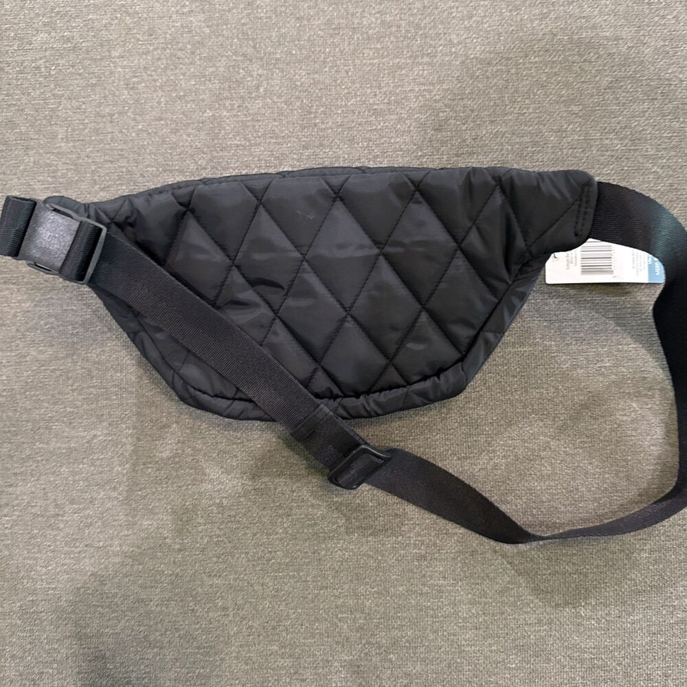 Vera Bradley Black Large Belt Waist Bag Crossbody Fanny Pack NWT - Picture 4 of 4